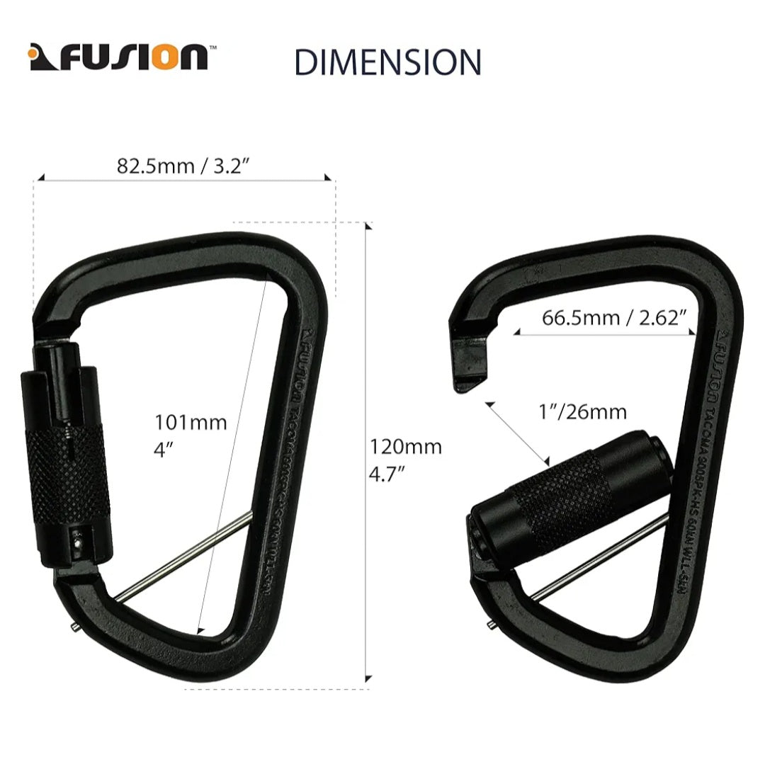 Fusion Tacoma Triple-Lock Black